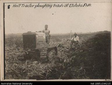 Holt tractor ploughing Etotaka Estate