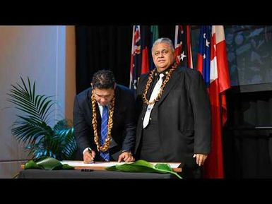 Lakapī Liki Sāmoa Peresetene Fiu Fa’aolatane Ponifasio Vasa - Pacific NRL Partnership Agreement