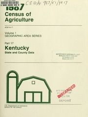 1987 census of agriculture, pt.17, Kentucky