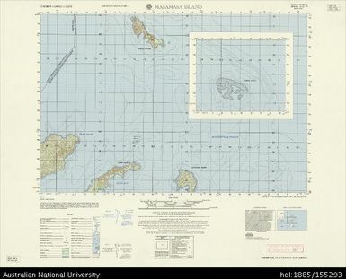 Solomon Islands, Shortland Islands, Masamasa Island, Series: X713, Sheet 7037 IV, 1967, 1:50 000