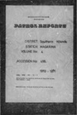 Patrol Reports. Southern Highlands District, Magarima, 1970 - 1971