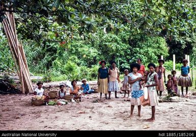 Market Day at Pwanapwana: Betel nuts I bought here for Linus Digim'Rina at ANU were confiscated by Customs in Sydney