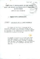 Objectifs et programmes du Reo Maohi dans les écoles maternelles et primaires de Polynésie [Arrêté n 1211/CM du 9 décembre 1985]