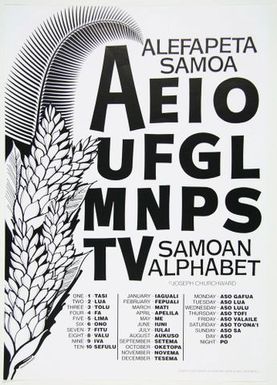 Churchward Alefapeta Samoa Poster