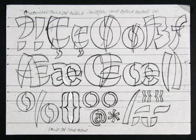 Churchward Chinatype Exbold Condensed 2005 Sketch