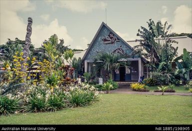Vanuatu - Library building at the University of South Pacific, Emalus Campus