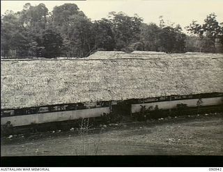 Lae, New Guinea. 1945-04-29. The Australian Army Medical Womens' Service recreation hut at the 2/7th Australian Army General Hospital