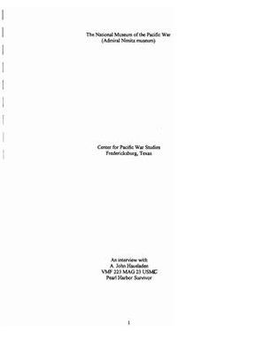 Oral History Interview with John Hausladen, March 11, 2003