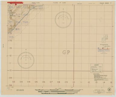 Island of Guam: Pagat Point - Special Air and Gunnery Target Map