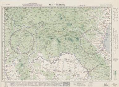 Australian aeronautical map: Vientiane (Sheet NE1)