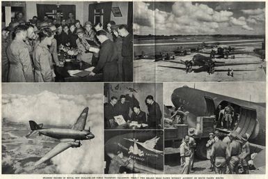 Splendid record of Royal New Zealand Air Force transport squadron: nearly two million miles flown without accident on South Pacific routes