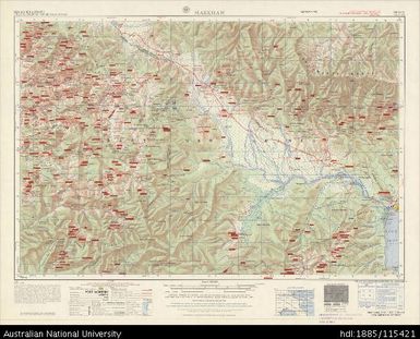 Papua New Guinea, Markham (overprint 1966), Series: AMS T504, Sheet SB 55-10, 1964, 1:250 000