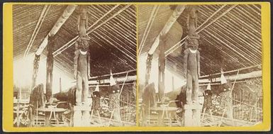 Interior of Canoe Shed at Makira, San Christoval [Christobal], Solomon Group