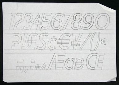 Churchward Legible Unidentified Italic Sketch