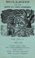 Bulletin de la Société des Études Océaniennes numéro 122