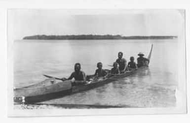 [Bougainvillean People in Canoe, #1]