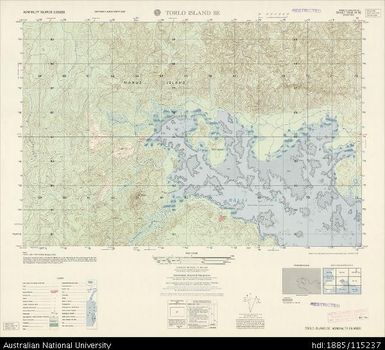 Papua New Guinea, Admiralty Islands, Torlo Island SE, Series: AMS T893, Sheet 3550 IV SE, 1:25 000, 1959