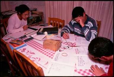 Gwenda Naepi studying, Auckland