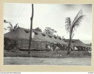 WUNUNG PLANTATION, JACQUINOT BAY, NEW BRITAIN. 1945-03-02. THE MAIN SURGICAL WARD AT THE 105TH CASUALTY CLEARING STATION