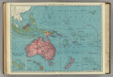 Rand, McNally & Co.'s Oceania and Malaysia. (with) New Caledonia and Loyalty Islands. (with) Hawaii (Sandwich Islands). (with) Eastern Portion of Polynesia.