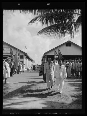 The Honourable Frank Leon Aroha Gotz and Resident Commissioner to Cook Islands Albert Oliver Dare