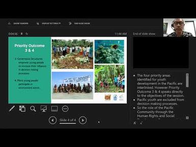 Session 23 :Pacific Youth Engagement in Biodiversity and Conservation Decision Making Process