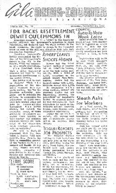 Gila News-Courier Vol. III No. 12 (September 18, 1943)