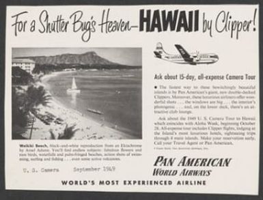 For a Shutter Bug's Heaven--HAWAII by Clipper