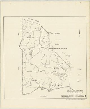 P.N.G. sub-provincial boundaries (Sheet Western province)