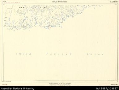 Papua New Guinea, Gasmata, Road Inventory Series, Sheet 40, 1:250 000, 1967