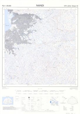 Fiji 1:50,000: Nandi (Sheet Viti Levu 10)