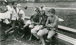 A summer camp in Taravao, Tahiti. During the " Roman day"