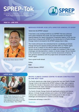 SPREP-Tok : Issue 24. June, 2016.