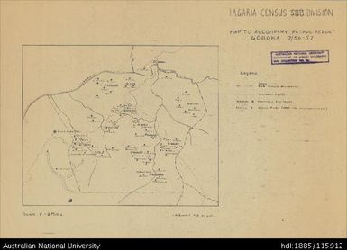 Papua New Guinea, Eastern Highlands, Goroka Patrol, Iagaria Census Division, 1957, 1:126 720