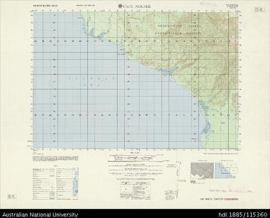 Papua New Guinea, Bougainville, Cape Moltke, Series: AMS X713, Sheet 6739 I, 1966, 1:50 000