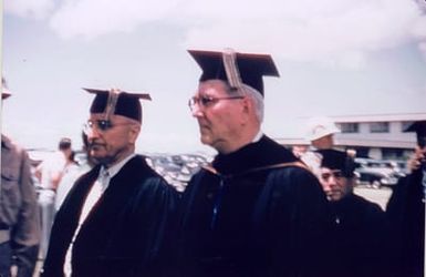 Former President Harry S. Truman and University of Hawaii President Gregg M. Sinclair