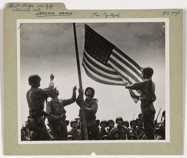 Stars and Stripes Fly Over Japanese Colonial Soil