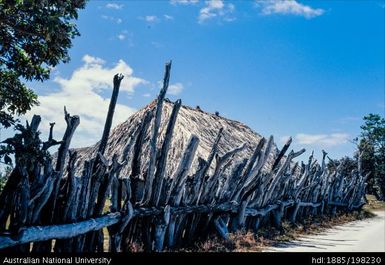 New Caledonia - Ouvéa - wooden fencing