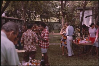 Malaria Control Service national staff party : Papua New Guinea, 1976-1978 / Terence and Margaret Spencer