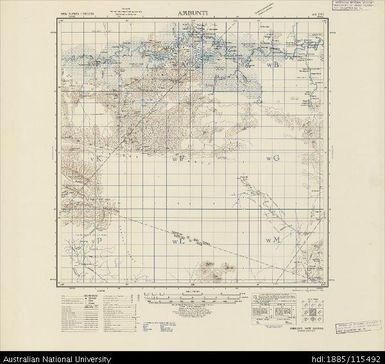 Papua New Guinea, Ambunti, Series: AMS T401, Sheet SB 54-3, 1942, 1:500 000