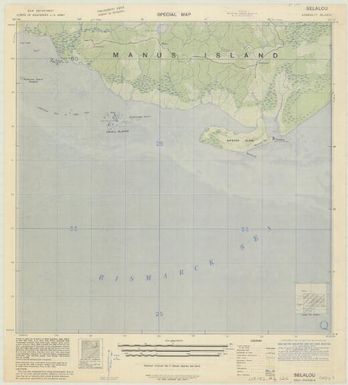 Special map Admiralty Islands (Selalou , front)