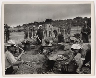 Cooks' Corner in Ie Shima Refugee Camp