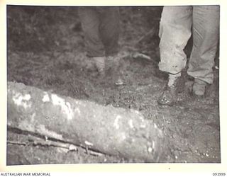 WEWAK AREA, NEW GUINEA, 1945-07-13. PERSONNEL OF B COMPANY, 2/8 INFANTRY BATTALION, ADVANCING IN SUPPORT OF A COMPANY'S ASSAULT ON "THE BLOT"