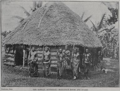 The Samoan Outbreak - Mataafa's House and Guard