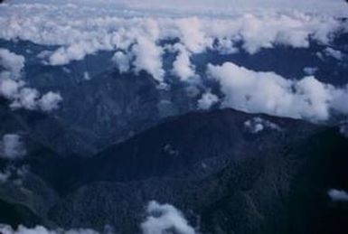 [Aerial view of the topography of Papua New Guinea]