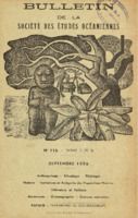 Bulletin de la Société des Études Océaniennes numéro 116