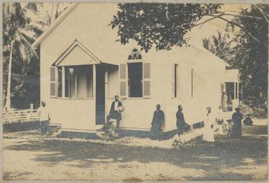 Mission church in the Cook Islands, approximately 1895