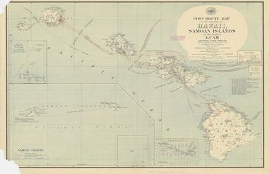 Post Route Map of the Territory of Hawaii