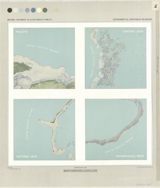 British Solomon Islands Protectorate : experimental photomap examples / produced by the Directorate of Overseas Surveys