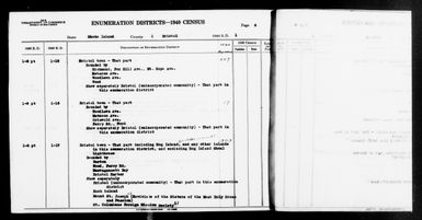 1940 Census Enumeration District Descriptions - Rhode Island - Bristol County - ED 1-15, ED 1-16, ED 1-17